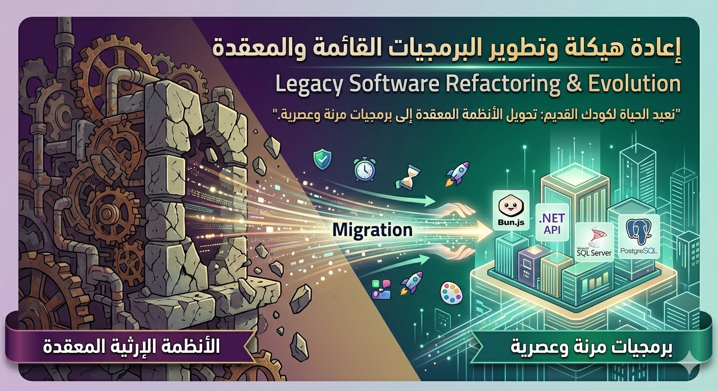 إعادة هيكلة وتطوير البرمجيات القائمة والمعقدة